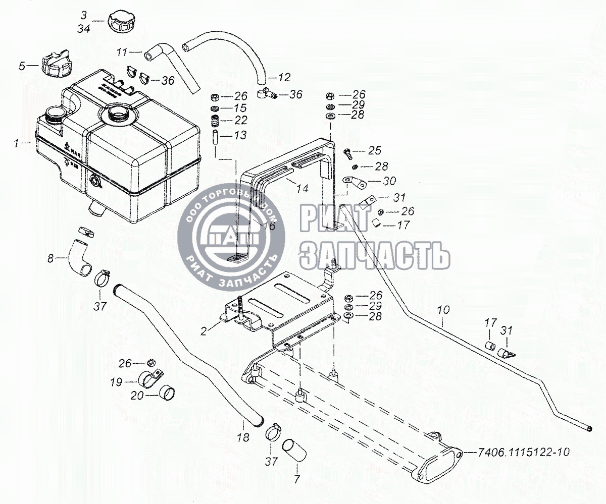 Бачка камаз 6520