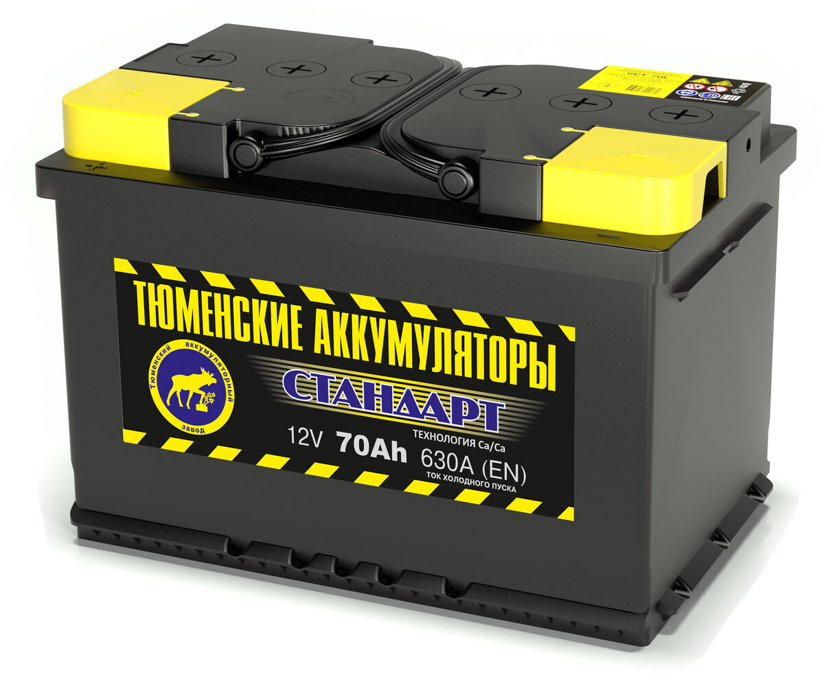 Батарея аккумуляторная Tyumen Battery Standard 70 Ач 630А L3 (прям/п.)