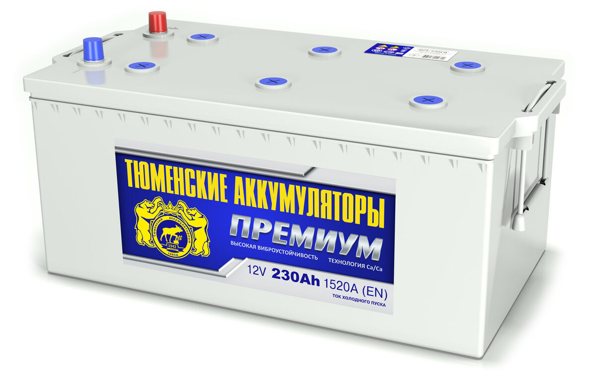 Батарея аккумуляторная Tyumen Battery Premium 230А/ч 1520А (прям/п. под конус)