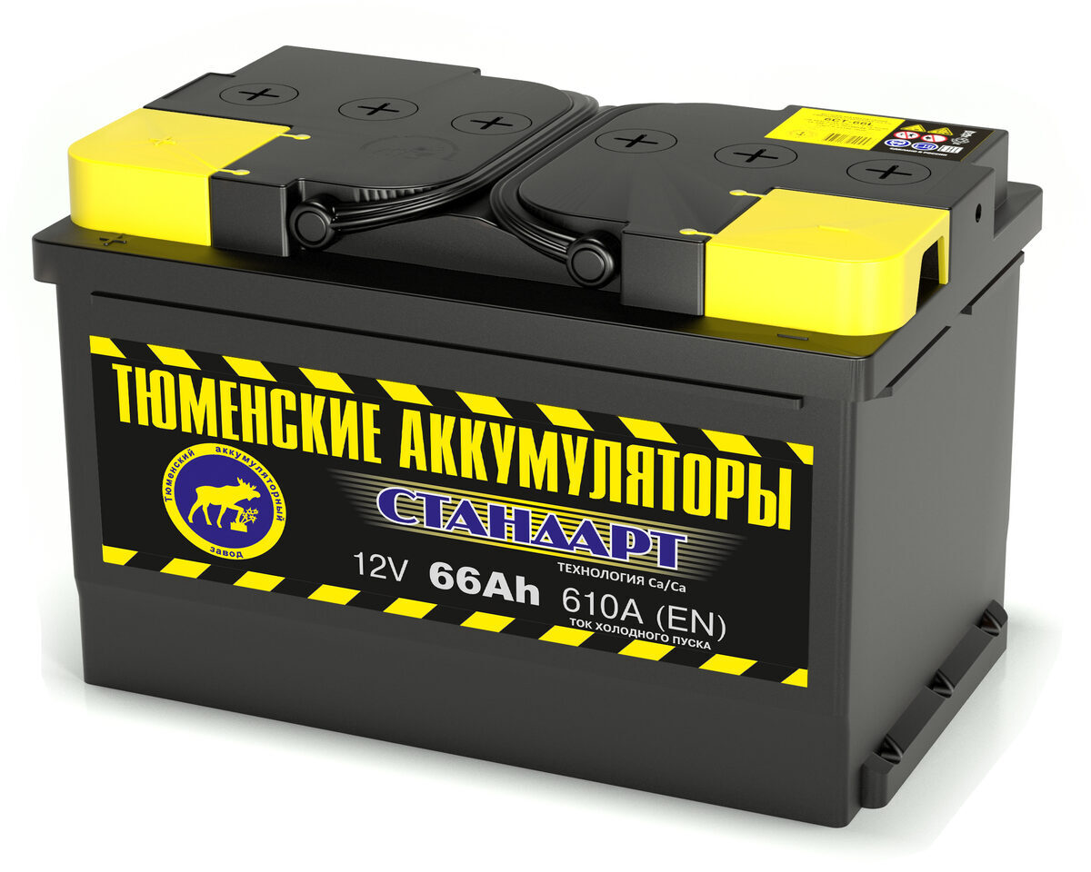 Батарея аккумуляторная Tyumen Battery Standard 66 Ач 610А L3 (прям/п.)