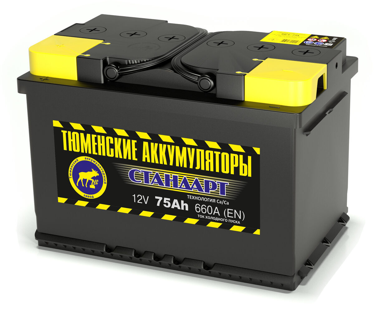 Батарея аккумуляторная Tyumen Battery Standard 75 Ач 660А L3  (обр/п)